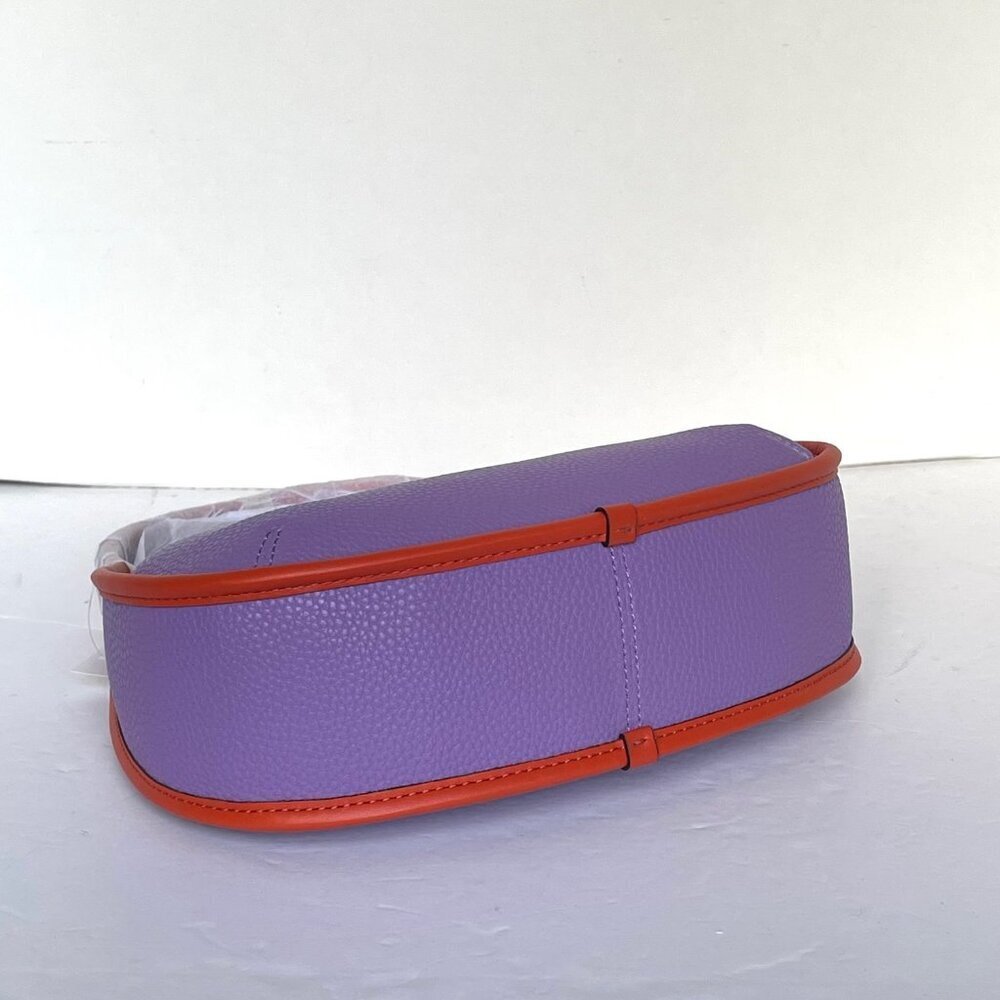 Coach Ergo Bag Coachtopia Purple Shoulder Bag 90s Leather CK112 Iris Sun Orange - Picture 7 of 9